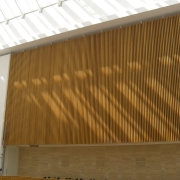 wooden slats wall