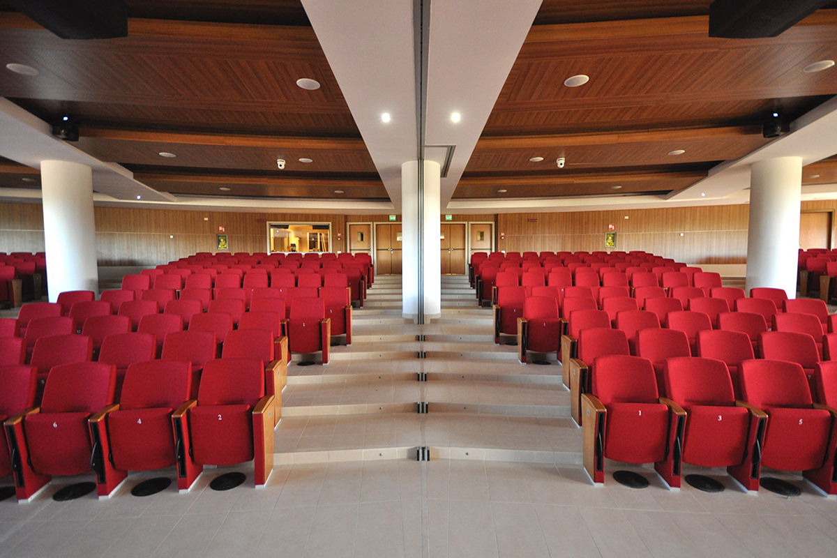 red auditorium seats