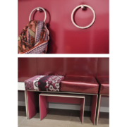 shelf, ring and benches