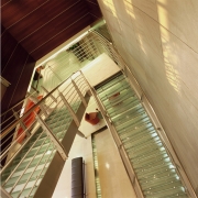open tread glass staircase