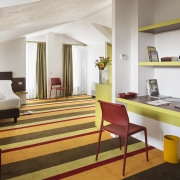 colourful hotel suite