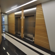 wooden wall cladding in strips