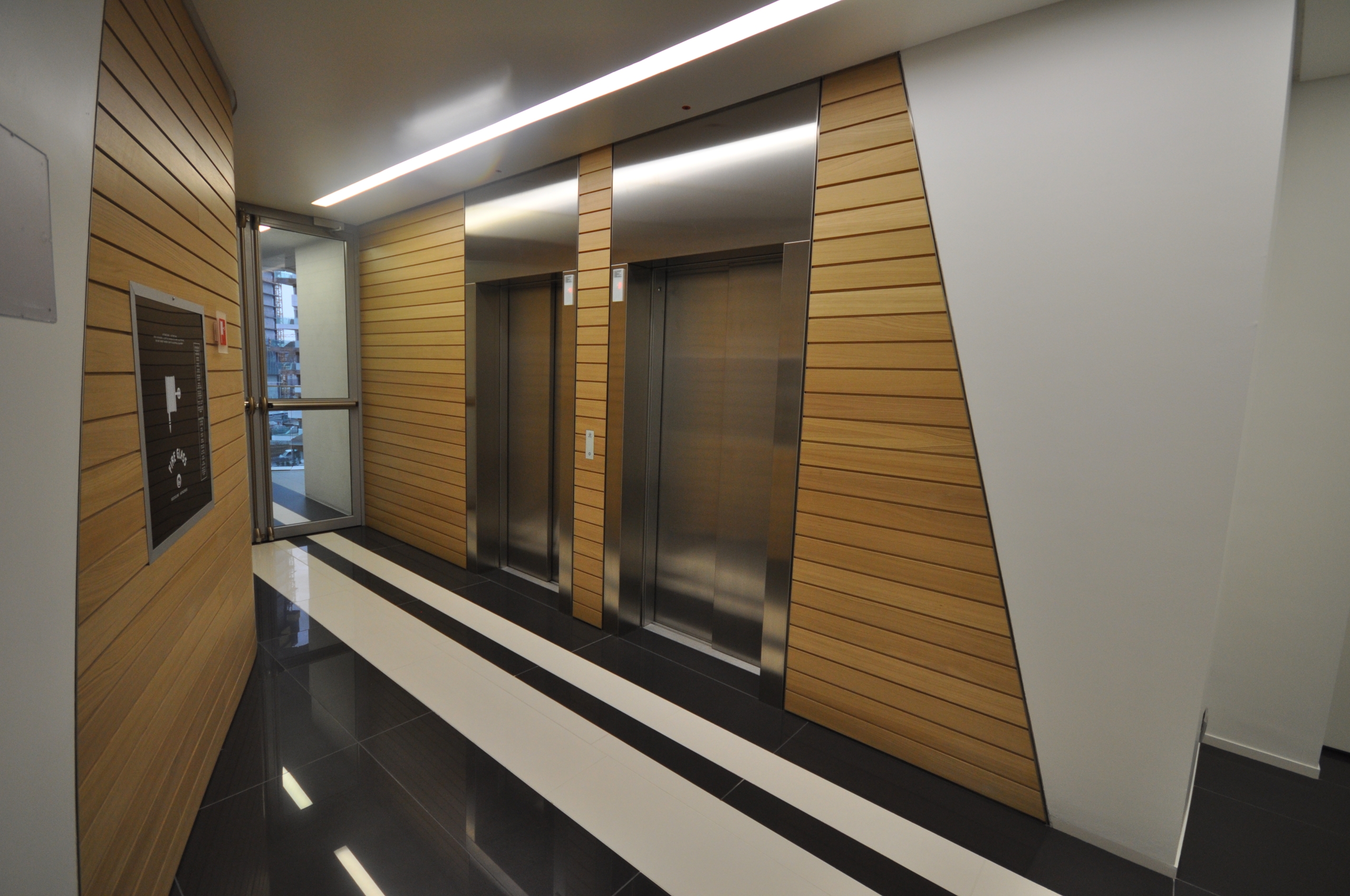 wooden wall cladding in strips