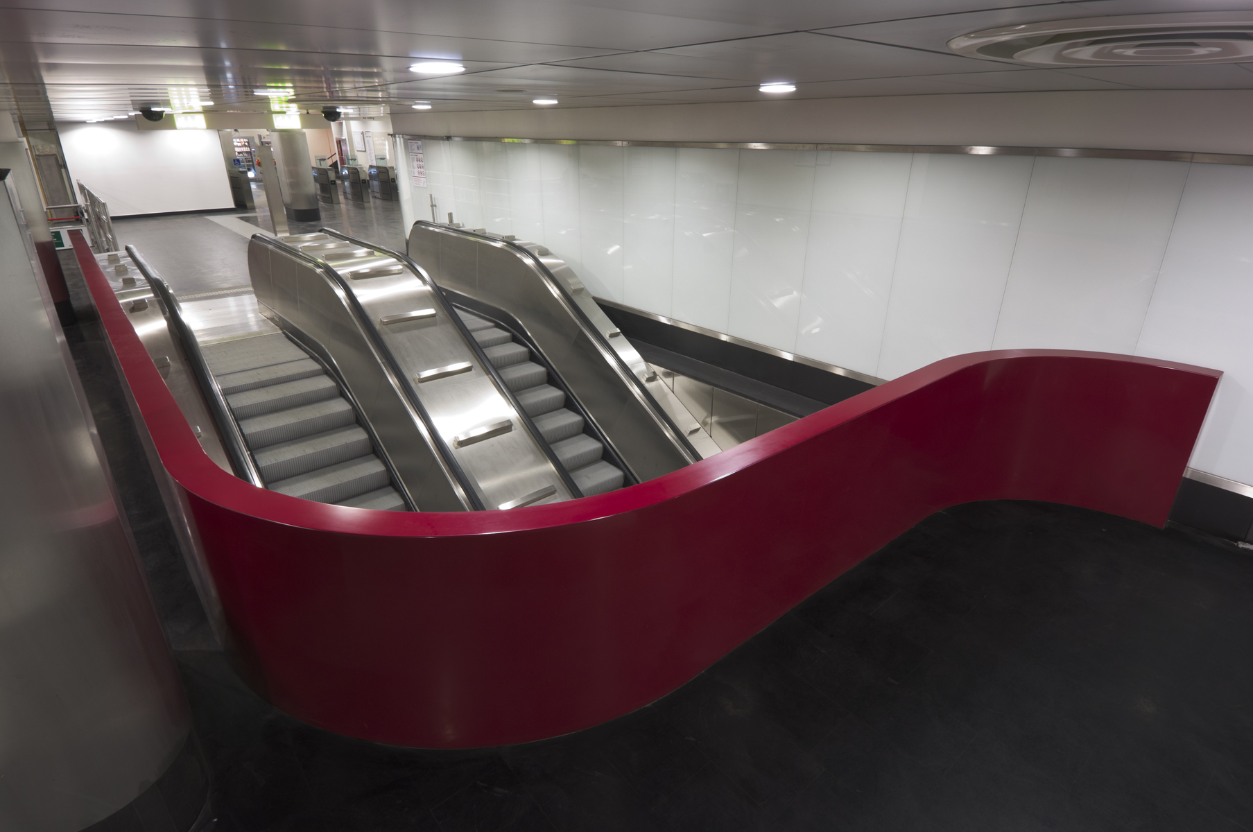 underground station escalator