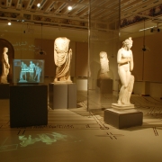 museum with statues