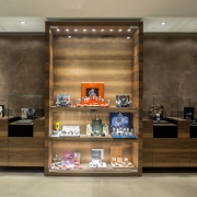 jewellery display cabinets in wood and glass