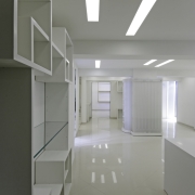 white furniture corridor