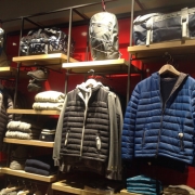 clothes display with coats