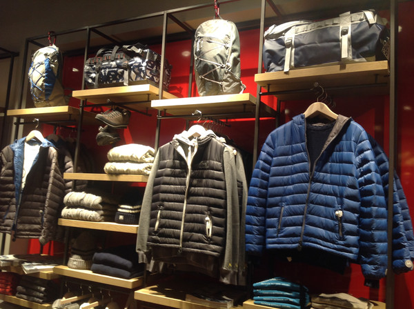 clothes display with coats