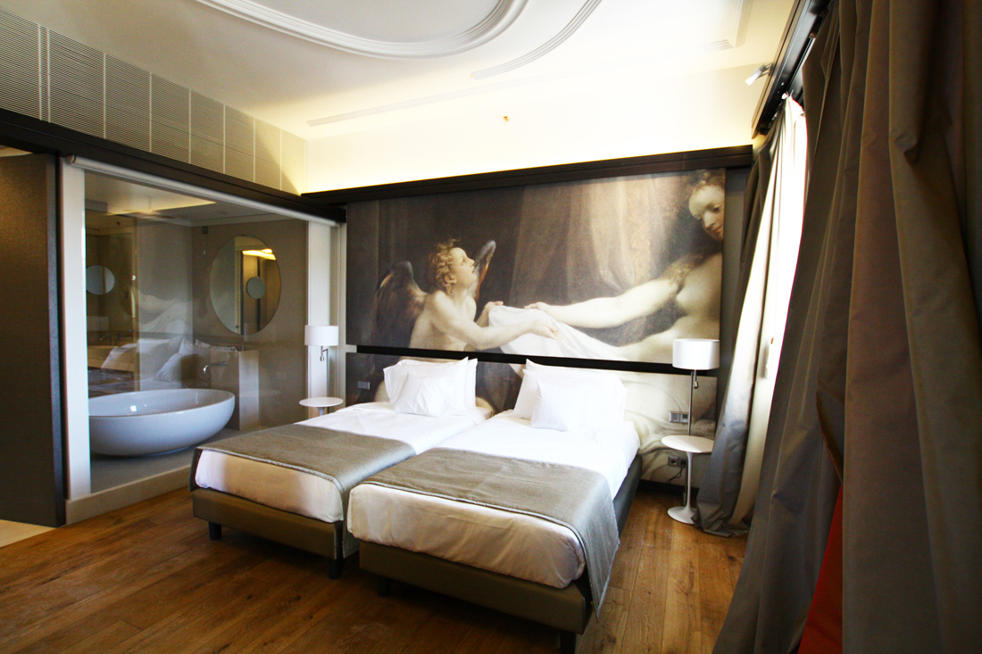 Room interior of Gran Melia Villa Agrippina hotel Rome, designed by Studio Transit and delivered by Devoto