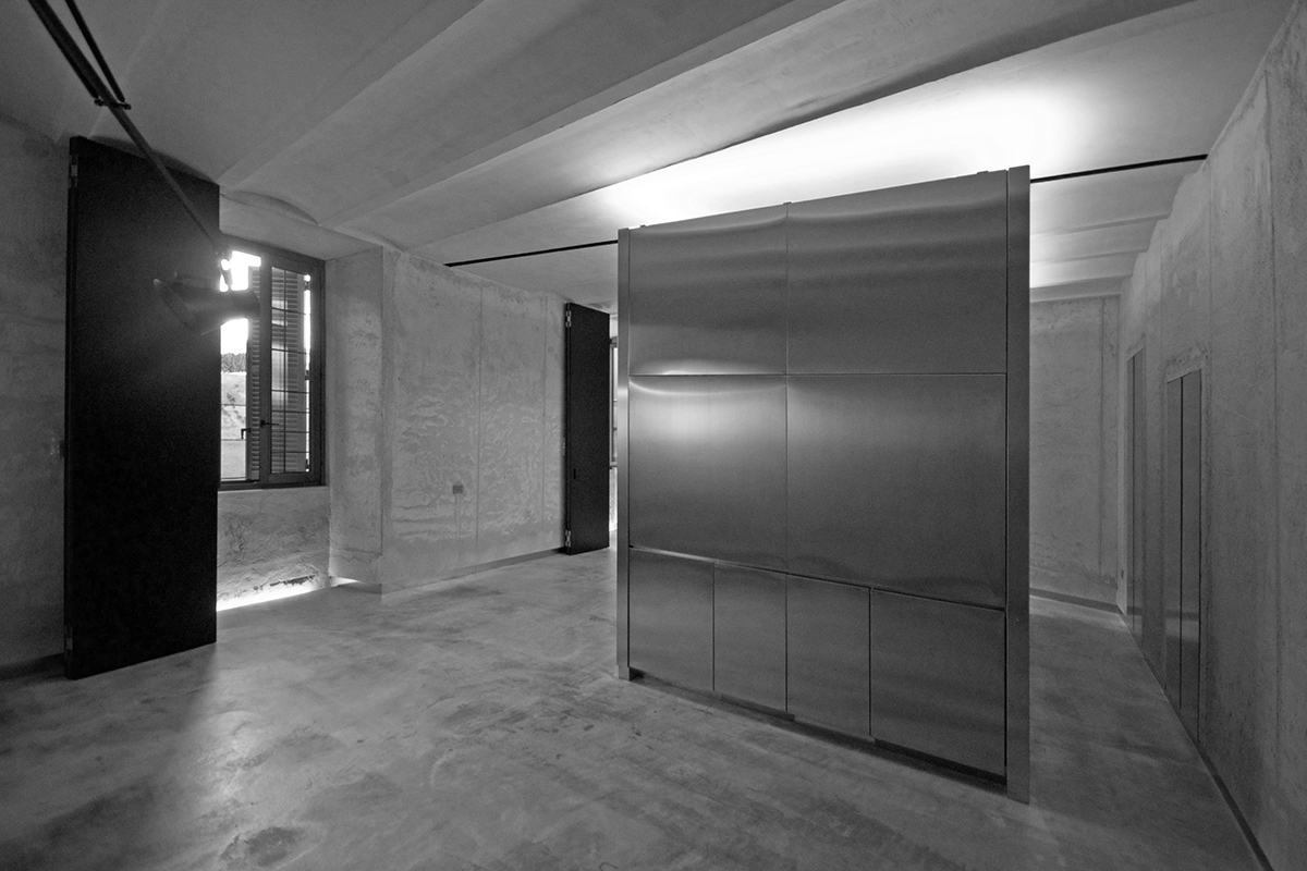 Palazzo Rhinoceros mock-up room installation Devoto Design
