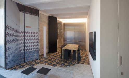 Appartamento con scuri e arredi su misura Palazzo Rhinoceros Devoto Design