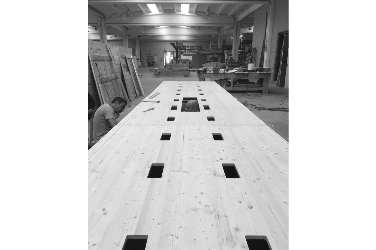 meeting table in the making