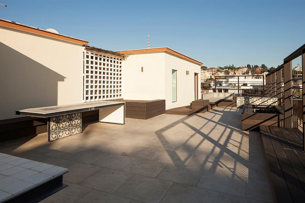 private house roof terrace