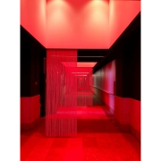 red corridor exhibition