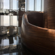 Curves of the Vertigo restaurant inside the Banyan Tree Doha hotel